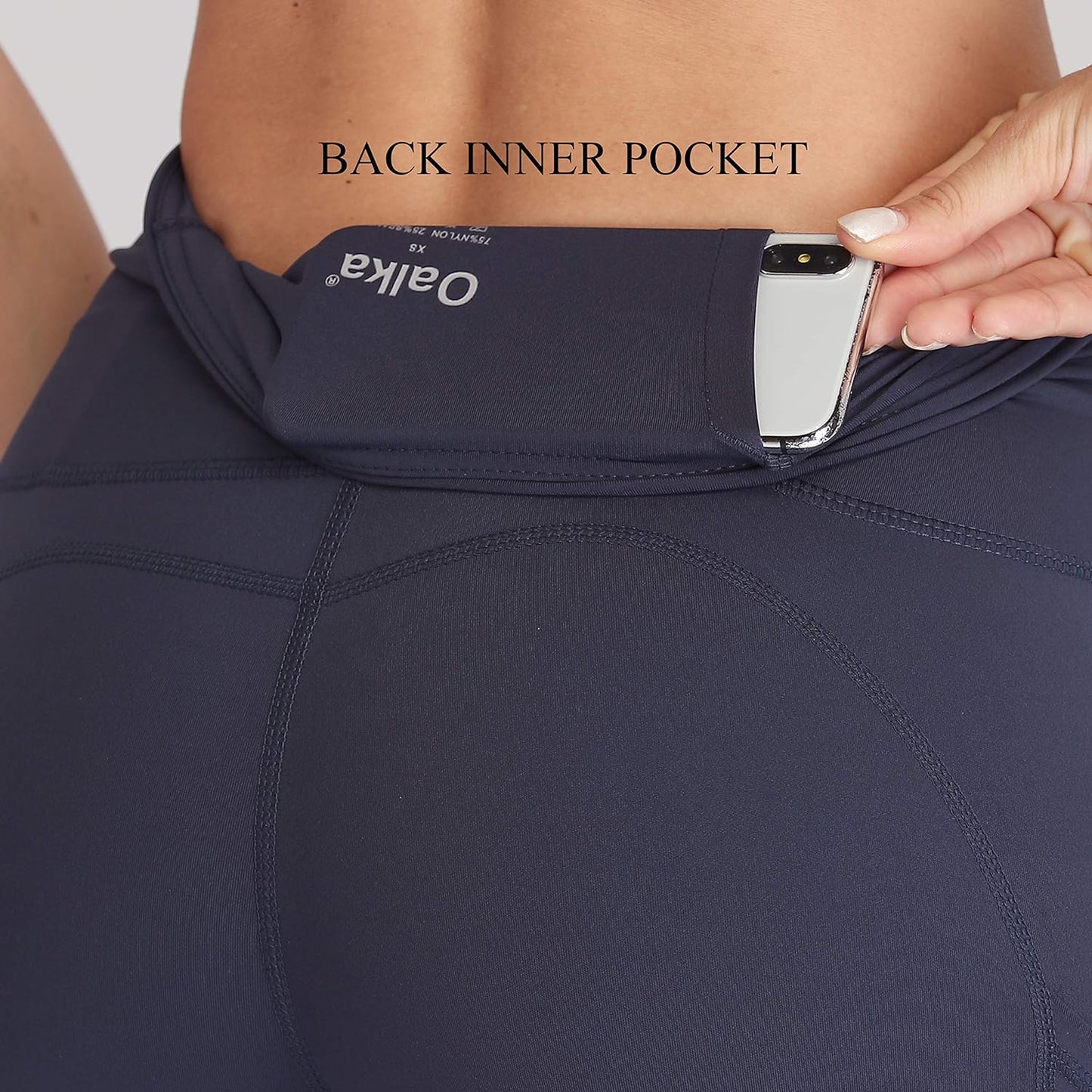 Women's High Waist Workout Shorts with Side Pockets for Yoga and Running